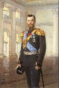 Lipgart, Earnest Emperor Nicholas II oil on canvas